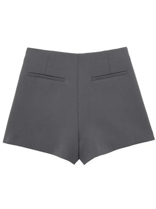 Belt Design Asymmetrical Mini Skirt Shorts - Diva Melody