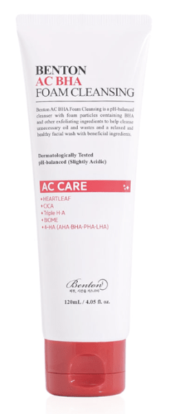 [benton] AC BHA Foam Cleansing 120ml - Diva Melody