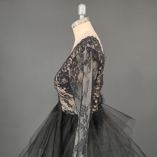 Black Alternative Lace Wedding Dress - Diva Melody