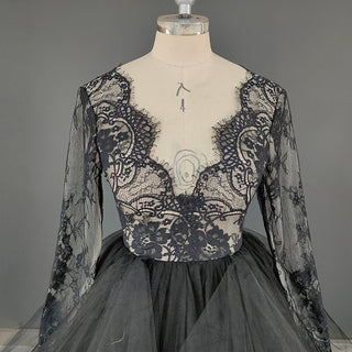 Black Alternative Lace Wedding Dress - Diva Melody