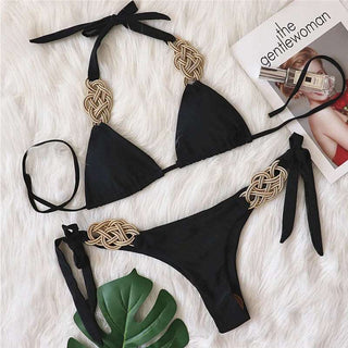 Black Sexy Bikinis Female Brazilian Bikini Set - Diva Melody