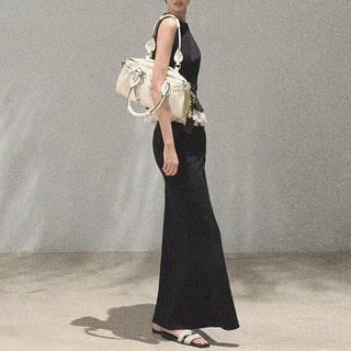 Black Sleeveless Top and Maxi Skirt Set - Diva Melody