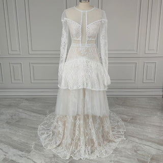 Bohemian Long Sleeves Bridal Gown - Diva Melody