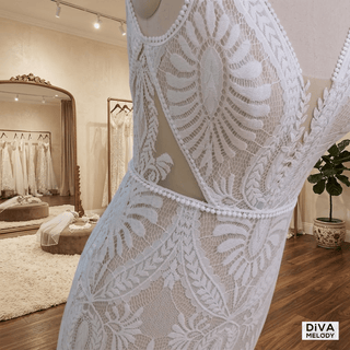 Boho Chic Wedding Gown - Diva Melody