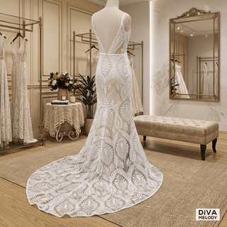 Boho Chic Wedding Gown - Diva Melody
