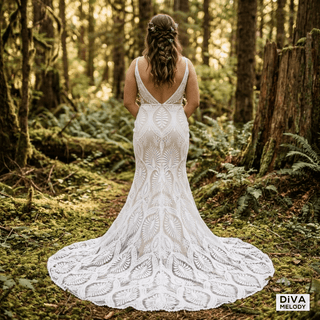 Boho Chic Wedding Gown - Diva Melody