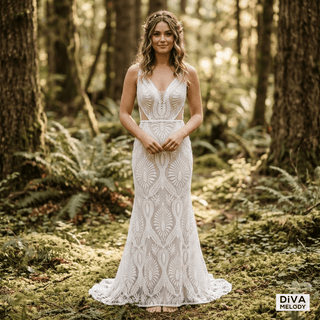 Boho Chic Wedding Gown - Diva Melody