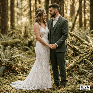 Boho Chic Wedding Gown - Diva Melody