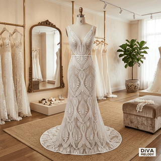 Boho Chic Wedding Gown - Diva Melody