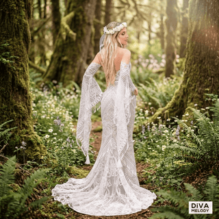 Boho Cutout Mermaid Gown - Diva Melody