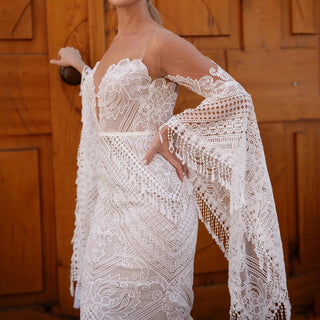 Boho Cutout Mermaid Gown - Diva Melody