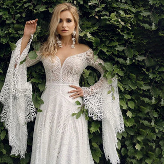 Boho Lace Batwing Gown - Diva Melody