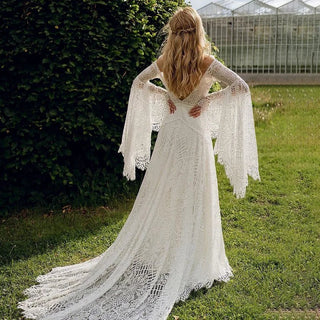 Boho Lace Batwing Gown - Diva Melody