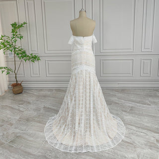 Boho Lace Mermaid Wedding Dress - Diva Melody