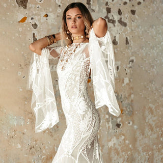 Boho Lace Mermaid Wedding Dress - Diva Melody