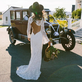 Boho Lace Mermaid Wedding Dress - Diva Melody