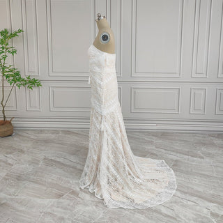 Boho Lace Mermaid Wedding Dress - Diva Melody