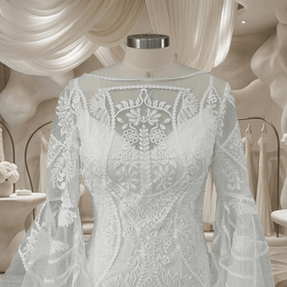 Boho Lace Mermaid Wedding Gown - Diva Melody