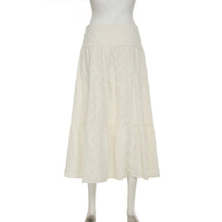 Boho Lace Split Maxi Skirt - Diva Melody