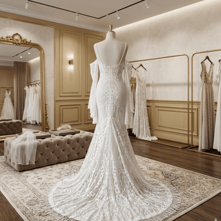 Boho Lace Wedding Dress - Diva Melody