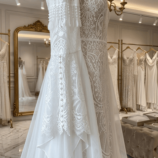 Boho Lace Wedding Dress - Diva Melody