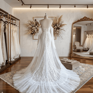 Boho Lace Wedding Dress - Diva Melody