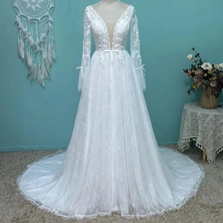 Boho Long Sleeve Bridal Gown - Diva Melody