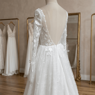 Boho Long Sleeve Bridal Gown - Diva Melody