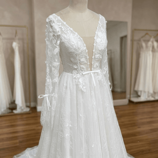 Boho Long Sleeve Bridal Gown - Diva Melody