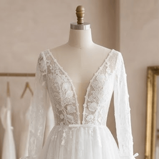 Boho Long Sleeve Bridal Gown - Diva Melody