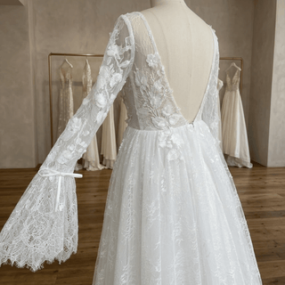 Boho Long Sleeve Bridal Gown - Diva Melody