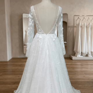 Boho Long Sleeve Bridal Gown - Diva Melody