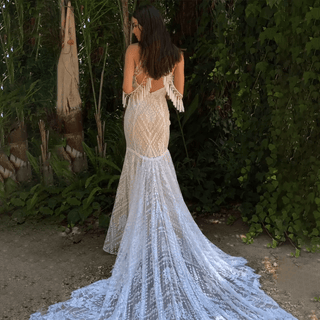 Boho V - Neck Tassel Gown - Diva Melody