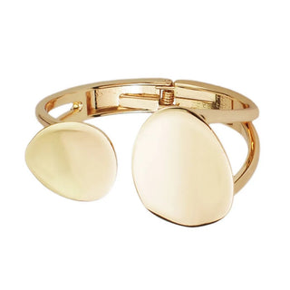 Bold Simple Alloy Cuff Opening Rough Bangles - Diva Melody