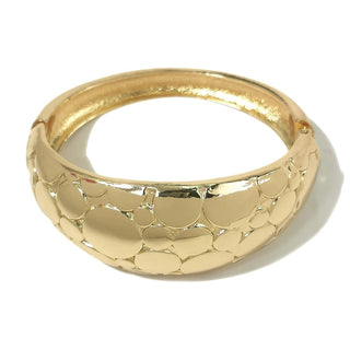 Bold Simple Alloy Cuff Opening Rough Bangles - Diva Melody