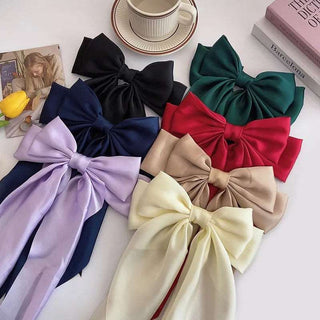 Bow Ribbon Hair Clip Ponytail Clip Hair Accessories Gift - Diva Melody