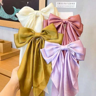 Bow Ribbon Hair Clip Ponytail Clip Hair Accessories Gift - Diva Melody