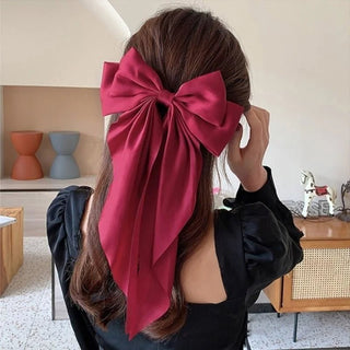 Bow Ribbon Hair Clip Ponytail Clip Hair Accessories Gift - Diva Melody