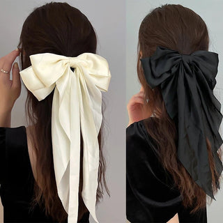 Bow Ribbon Hair Clip Ponytail Clip Hair Accessories Gift - Diva Melody