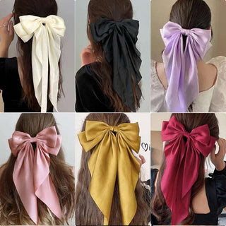 Bow Ribbon Hair Clip Ponytail Clip Hair Accessories Gift - Diva Melody