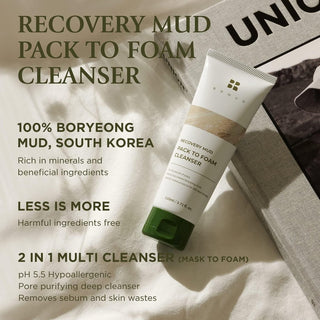 [BRMUD] RECOVERY MUD PACK TO FOAM CLEANSER 110ml - Diva Melody