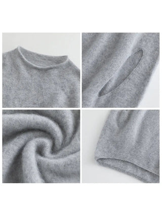 Brushed Knit Mock Neck Sweater - Diva Melody