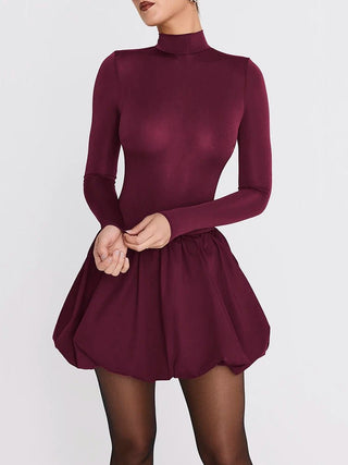 diva mini dress burgundy Sparkle Diva Mini Dress