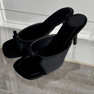 Butterfly - knot Thin High Heel Sandals - Diva Melody