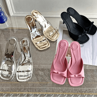 Butterfly - knot Thin High Heel Sandals - Diva Melody