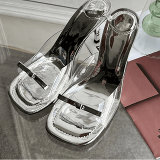 Butterfly - knot Thin High Heel Sandals - Diva Melody