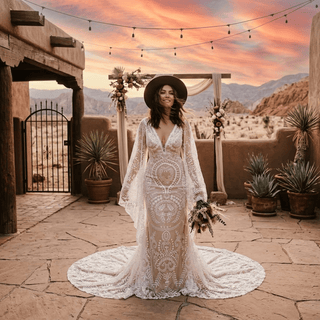 Butterfly Rustic Bridal Gown - Diva Melody