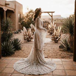 Butterfly Rustic Bridal Gown - Diva Melody