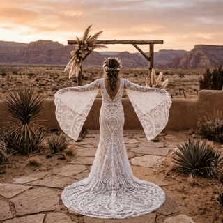 Butterfly Rustic Bridal Gown - Diva Melody