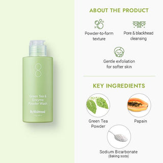 [ByWishtrend] By Wishtrend Green Tea & Enzyme Powder Wash 110 g - Diva Melody